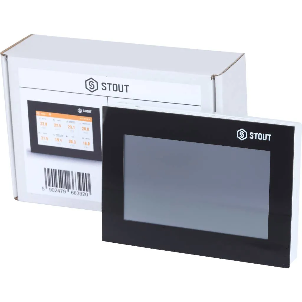 Беспроводная панель управления STOUT M-8e для рейки L-8e, чёрная