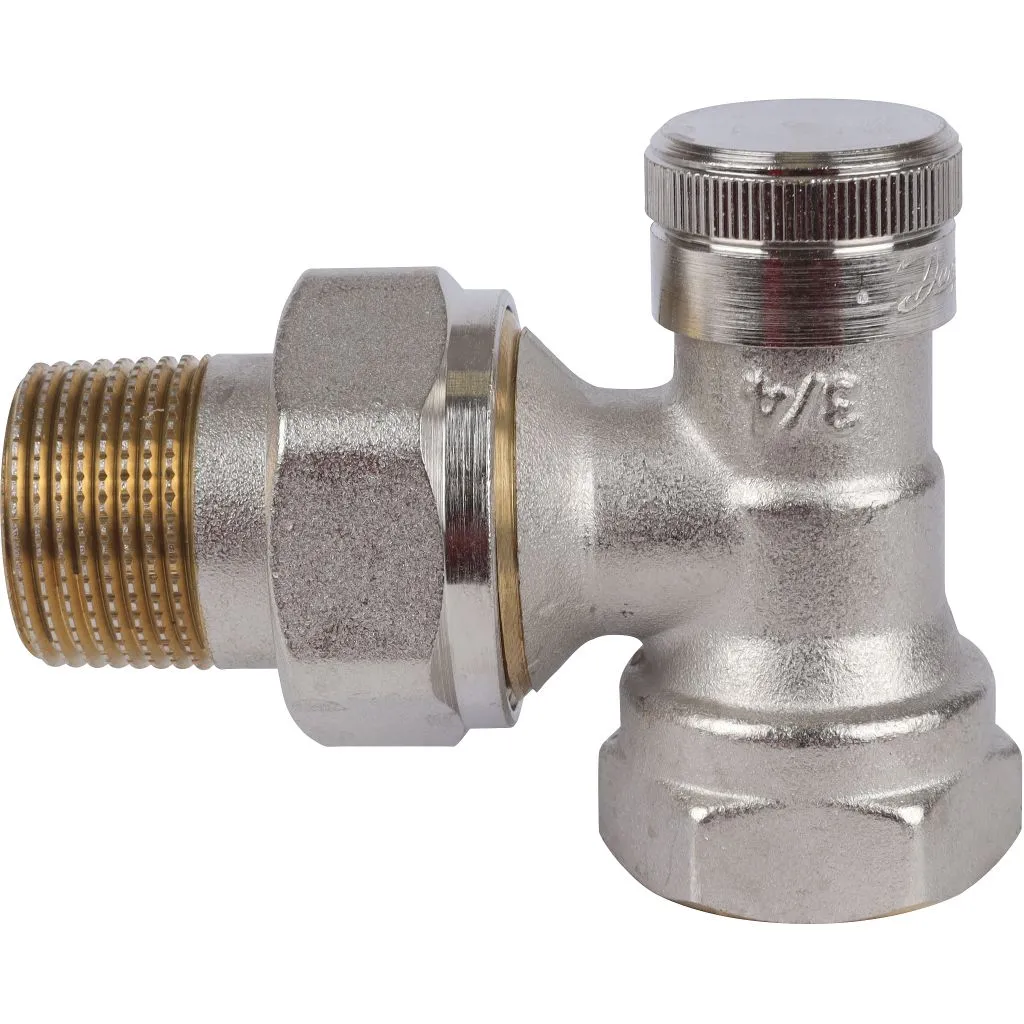 Клапан запорный Danfoss угловой никелированный RLV-20 Danfoss