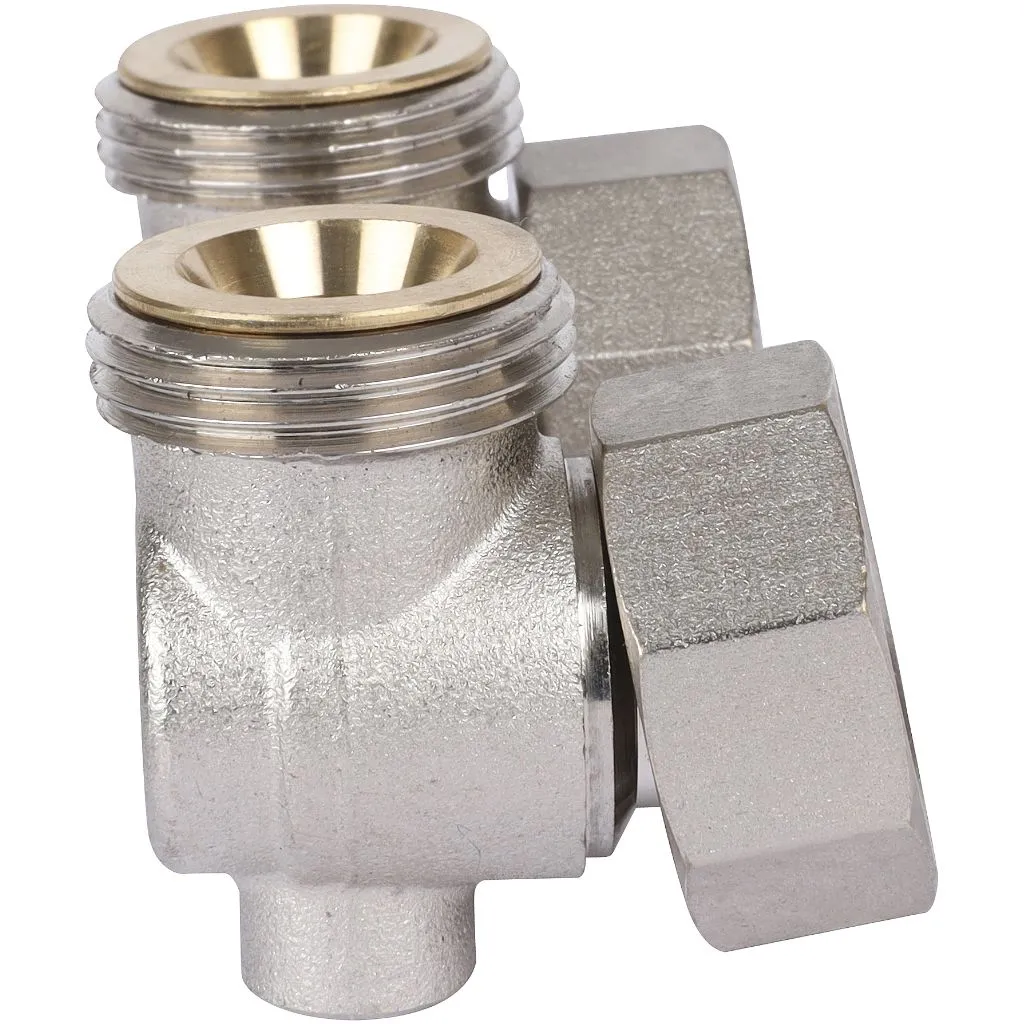 Узел нижнего подключения для радиаторов Meibes Standart line Тип E2/50 угловой, 3/4 НPx3/4 HP