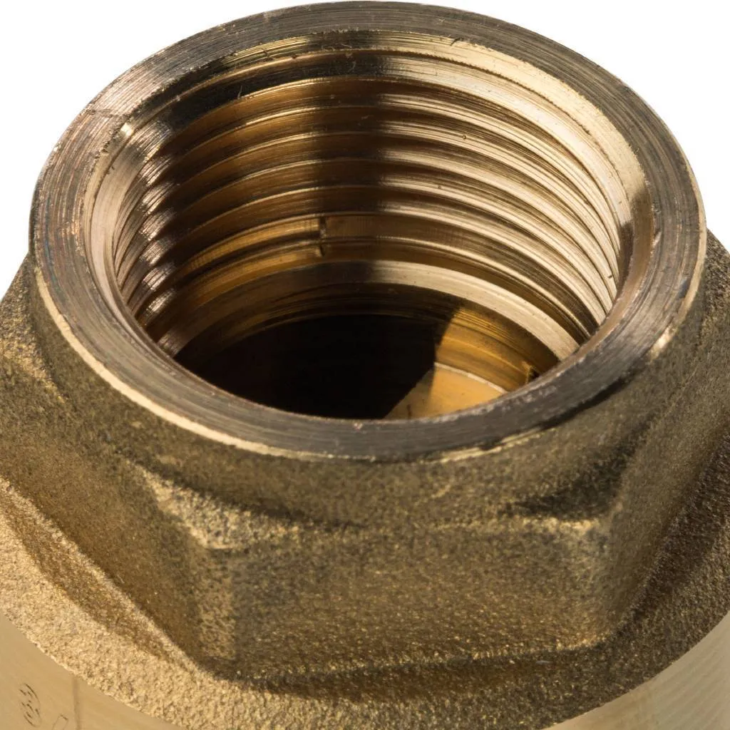 Клапан обратный пружинный муфтовый STOUT 3/4 с металлическим седлом