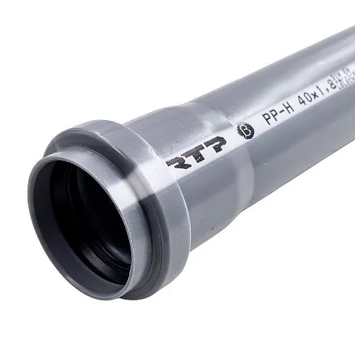 Труба ВК ПП 40х1,8х250,серый, РТП