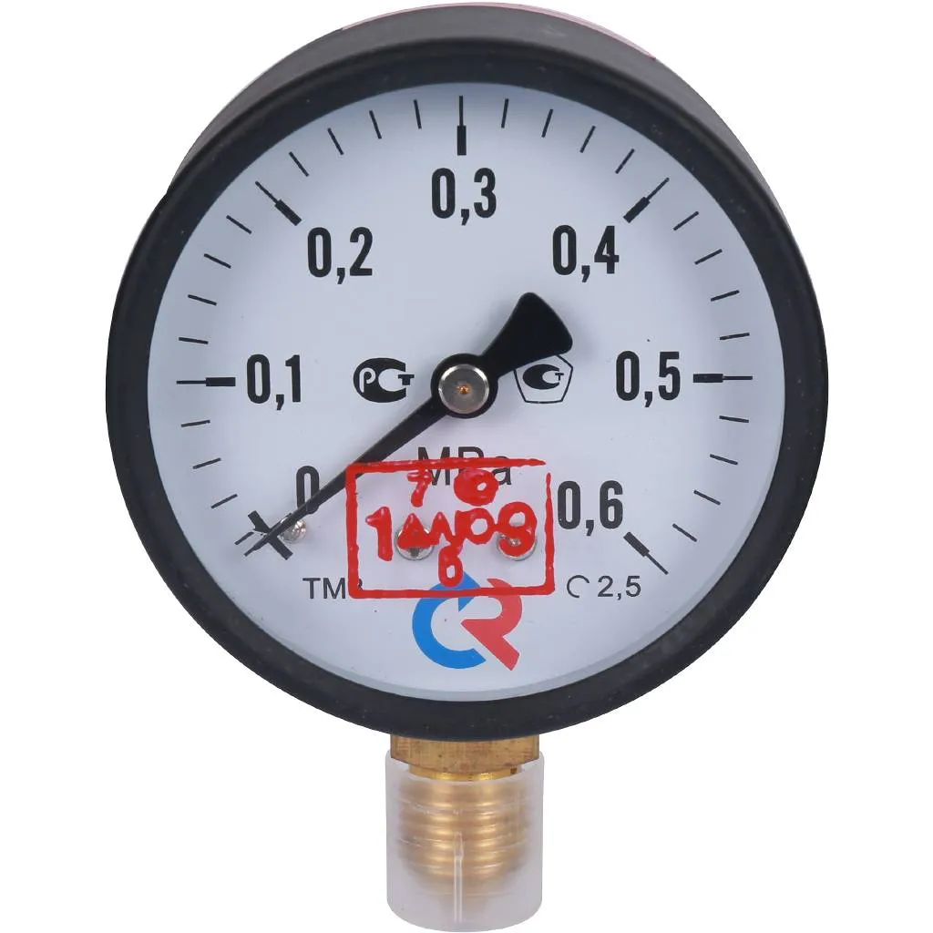 Манометр общетехнический РОСМА 63 мм 150 градусов 1/4 давление 0.6 МРа радиальное присоединение ТМ-310Р
