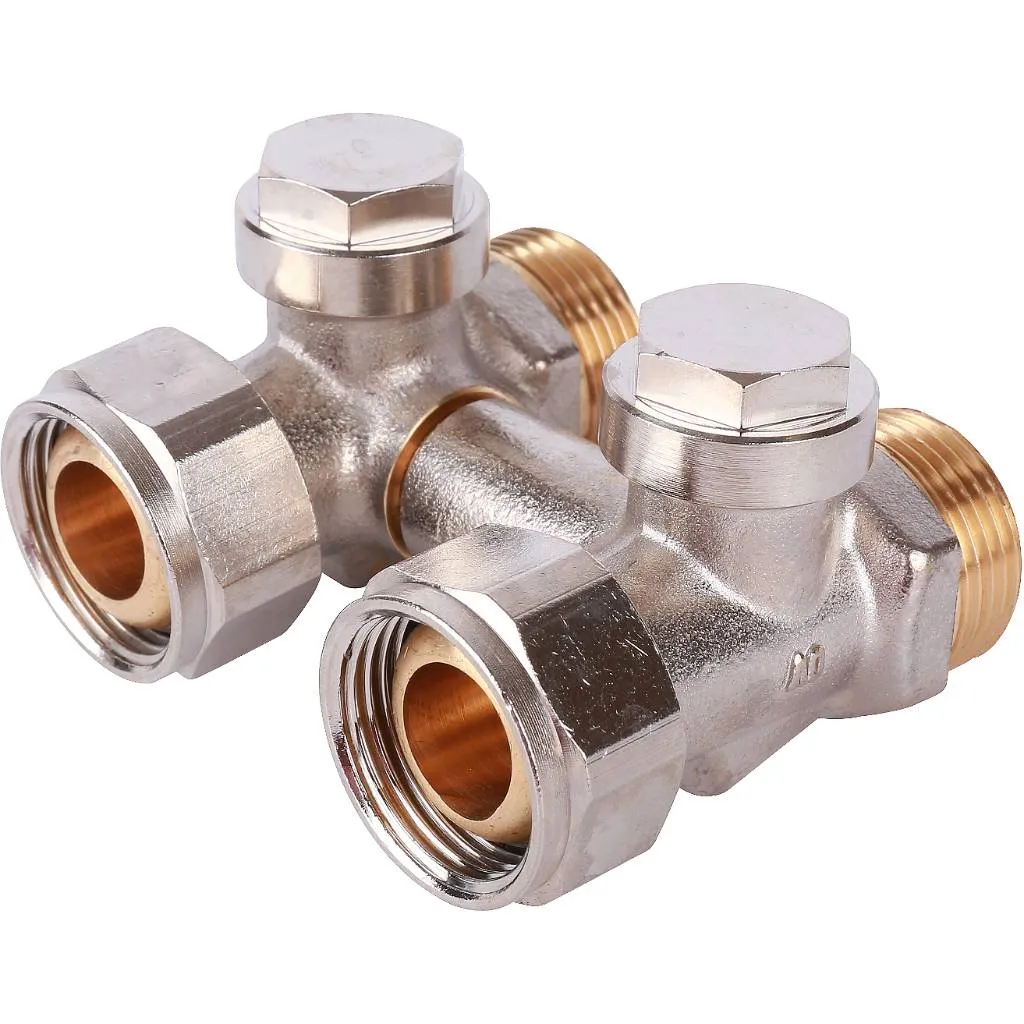 ZB-запорно-присоединительный узел OVENTROP Multiflex V 3/4 НГ x 3/4 НР, из латуни