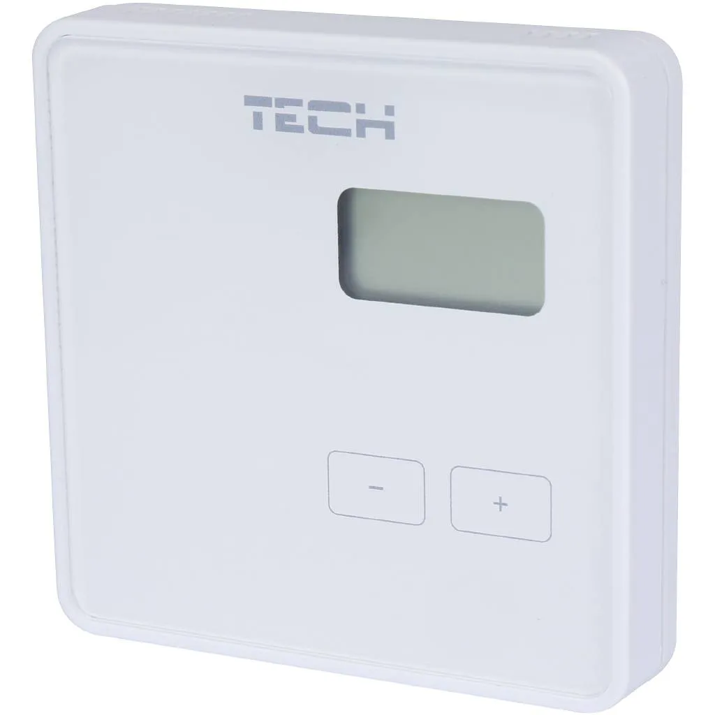 Беспроводной двухпозиционный комнатный терморегулятор (белый) TECH R-8b