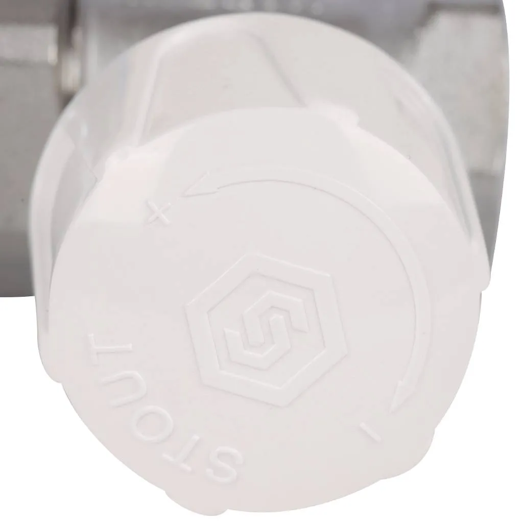 Клапан ручной терморегулирующий прямой STOUT SVR 1/2 (с дополнительным уплотнением)