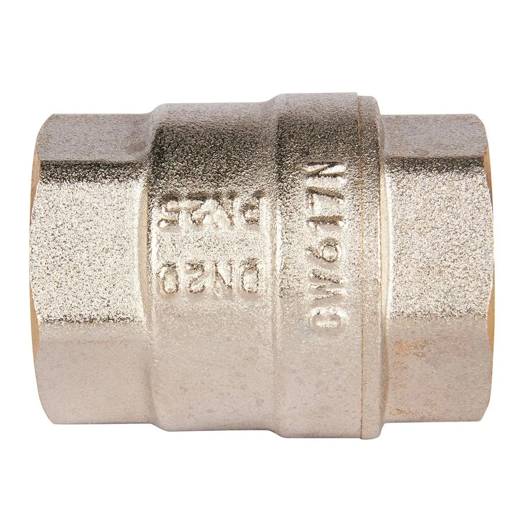 Клапан обратный пружинный муфтовый с пластиковым седлом ROMMER 3/4