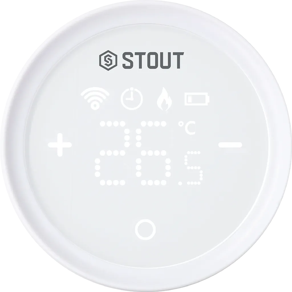 Умная термостатическая головка STOUT STE- 2070 Zigbee
