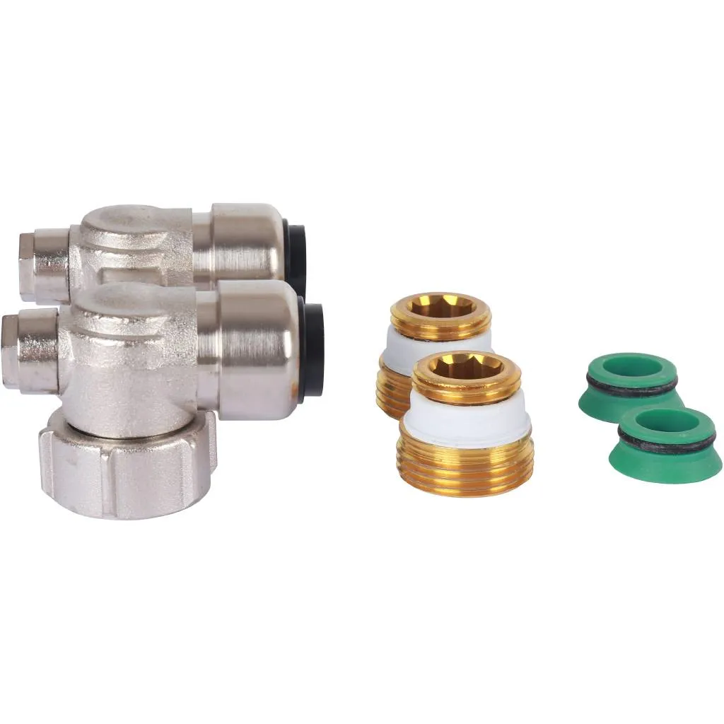 Узел нижнего подключения Meibes E2/50, угловой, 3/4 BPx15 мм