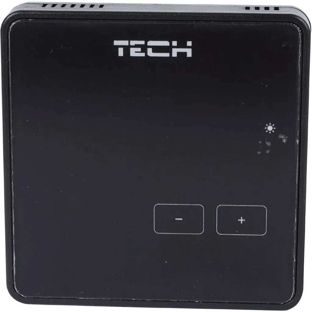 Беспроводной комнатный терморегулятор черный TECH R-8z