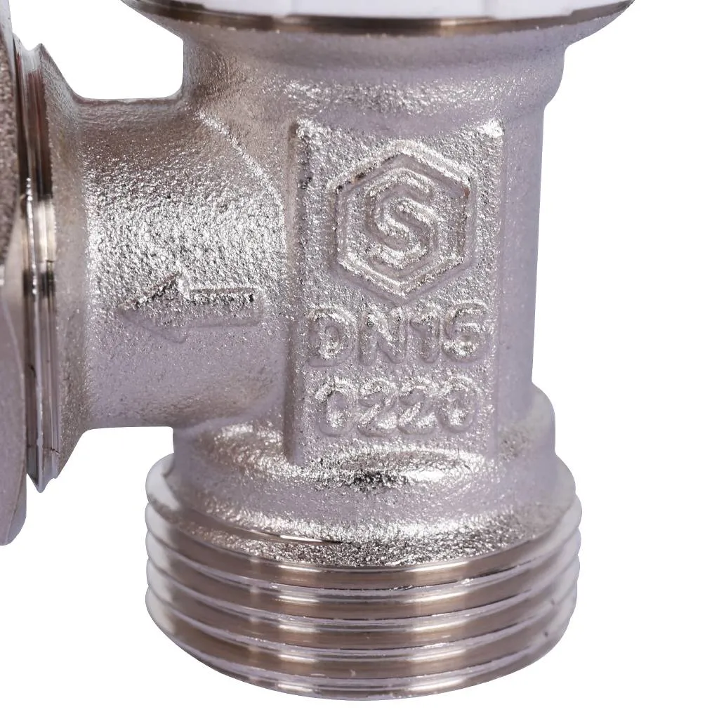 Клапан термостатический угловой STOUT 1/2 х 3/4 ЕК