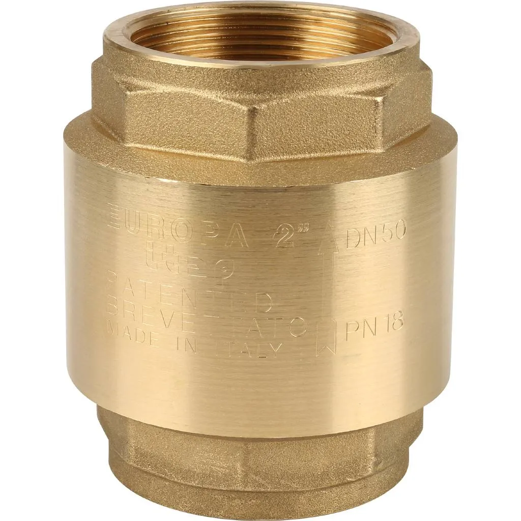 Клапан обратный пружинный муфтовый Itap EUROPA 100 2 с металлическим седлом