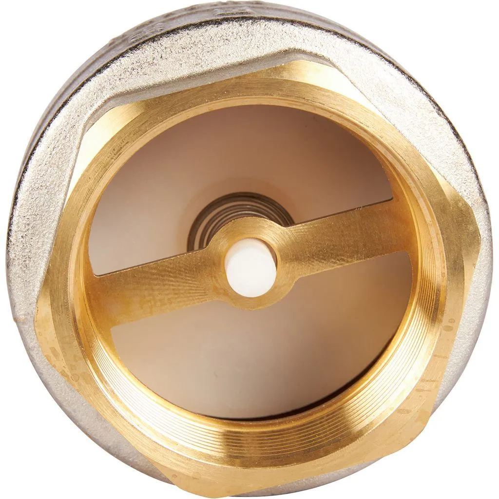 Клапан обратный пружинный муфтовый с пластиковым седлом ROMMER 2