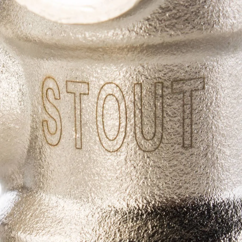 Узел нижнего подключения радиатора STOUT для однотрубной системы, прямой 3/4, SVH-0001-000020
