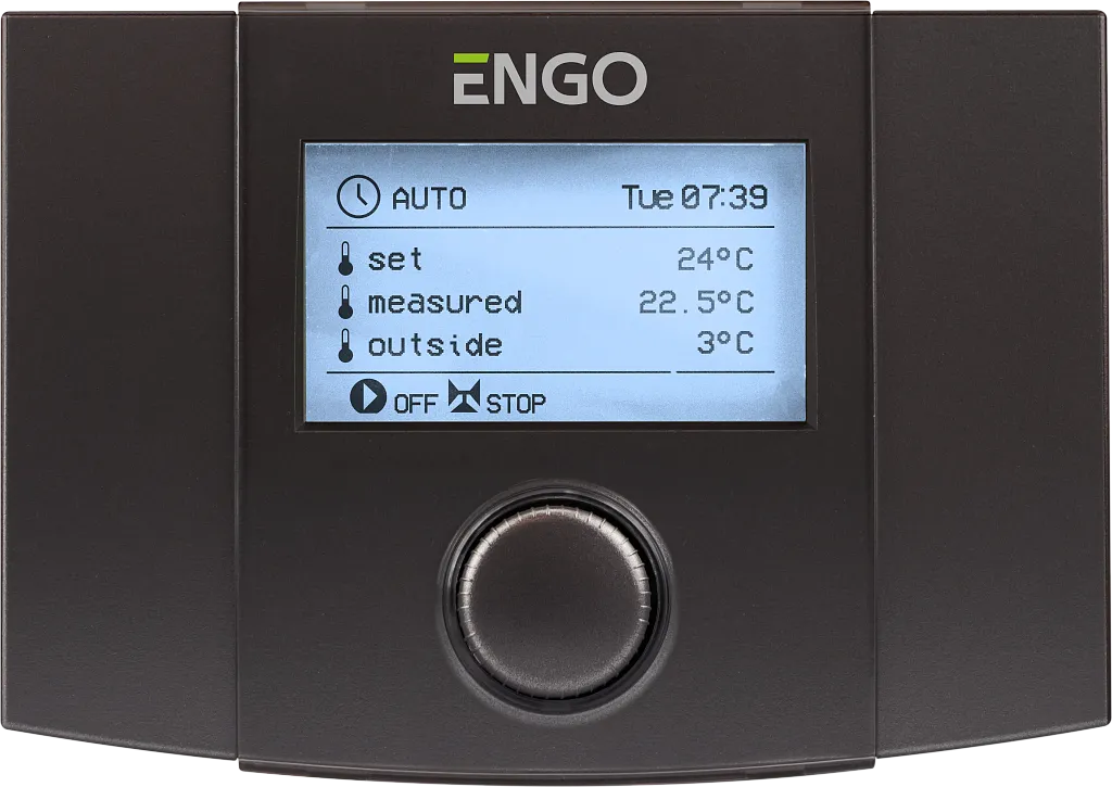 Погодный терморегулятор контура отопления ENGO Controls EWT100
