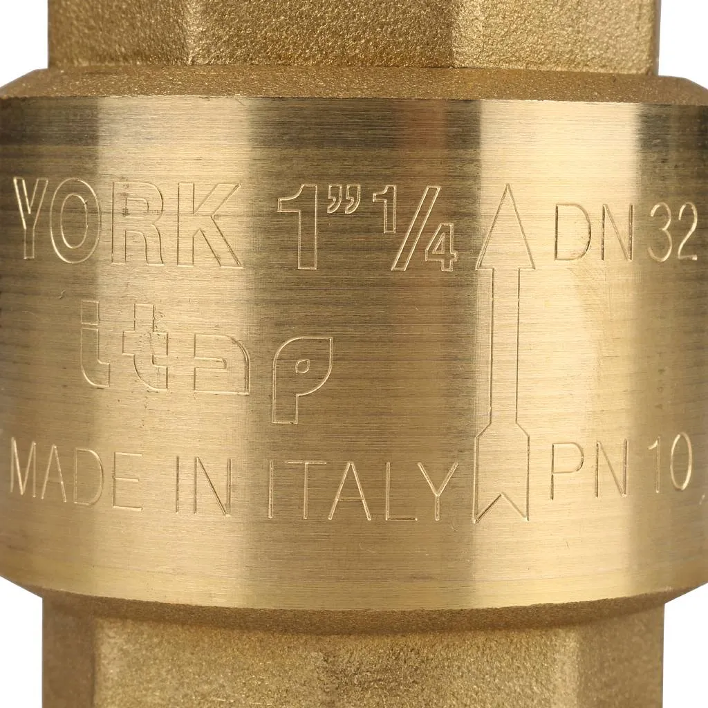 Клапан обратный пружинный муфтовый Itap YORK 103 1 1/4 с пластиковым седлом