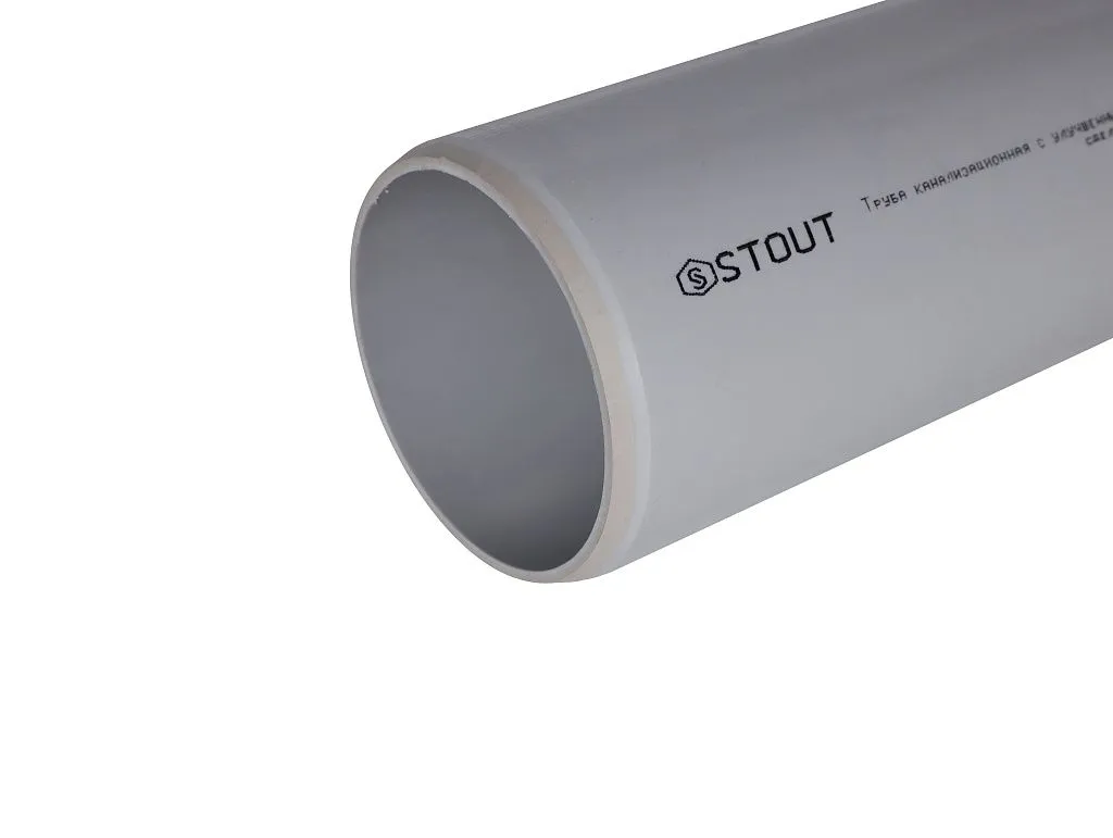 Труба канализационная бесшумная STOUT 110 х 500 мм