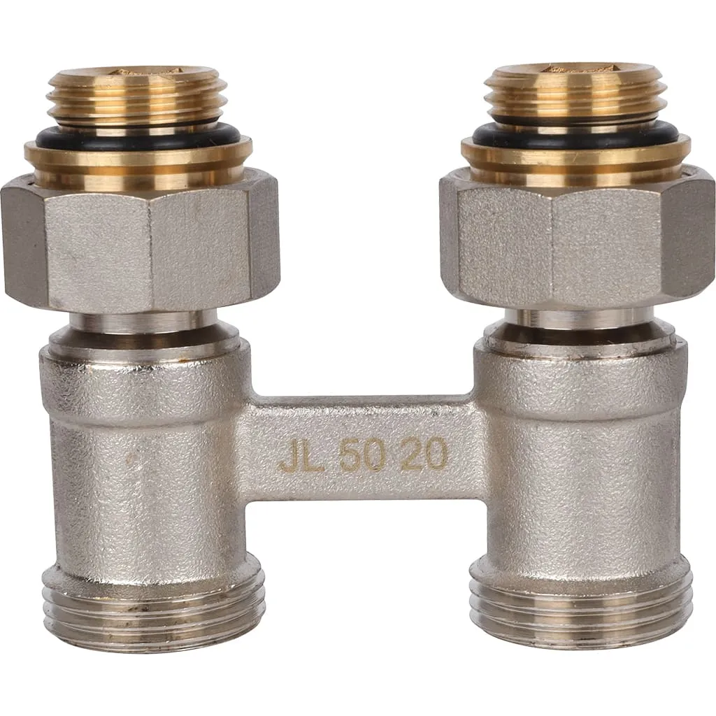 Узел нижнего подключения для радиаторов Meibes Standart line Тип D1/50 прямой, 1/2 НPx3/4 HP