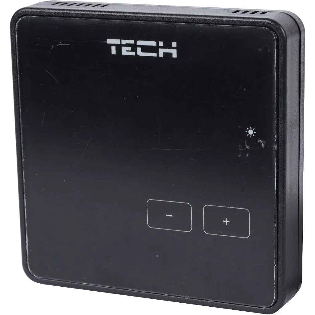 Беспроводной комнатный терморегулятор черный TECH R-8z