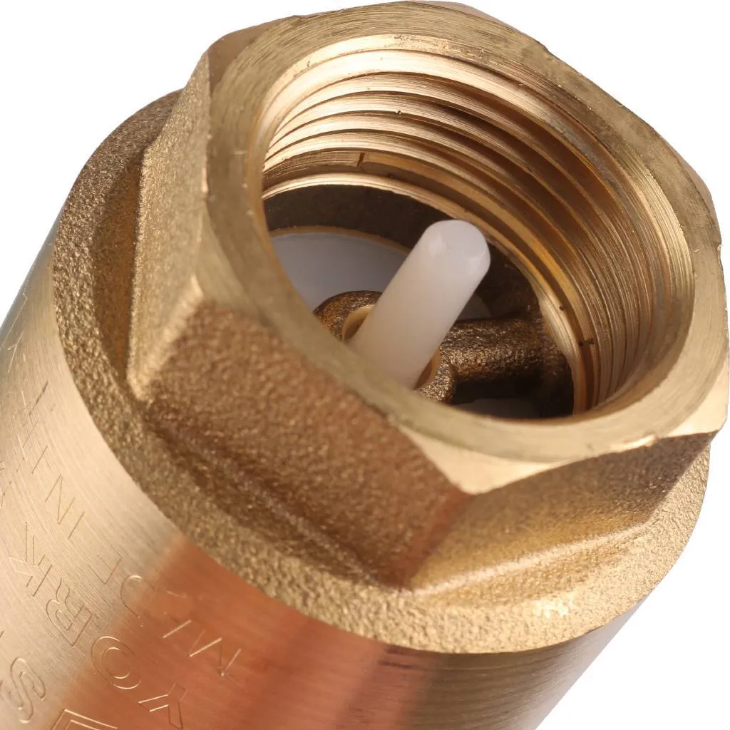 Клапан обратный пружинный муфтовый с пластиковым седлом STOUT 3/4