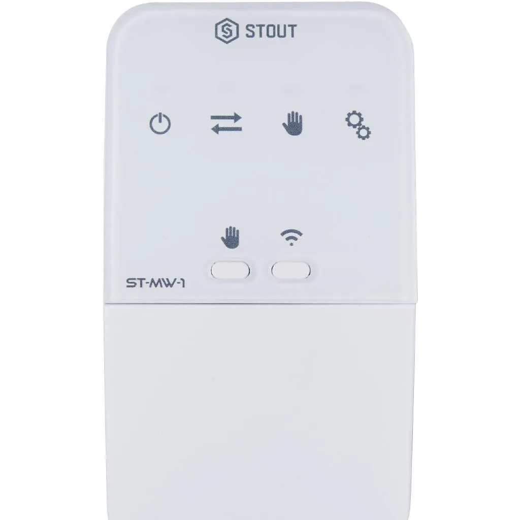 Беспроводной комнатный двухпозиционный регулятор STOUT ST-295v2, белый