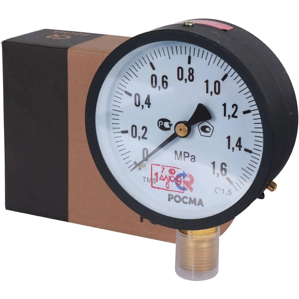 РОСМА Манометр стандартный 100 мм 150 градусов 1/2 давление 1.6 МРа ТМ-510Р 00000006833
