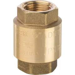 Клапан обратный пружинный муфтовый STOUT 1/2 с пластиковым седлом