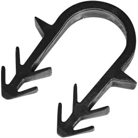 SMF-0006-001620 STOUT Скоба якорная для труб диам.16-20мм с двойным гарпуном, цвет черный, 42мм