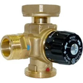 4-х ходовой термостатический смесительный клапан BARBERI G 1 1/2 M - G 1 1/2 RN - G 1 M