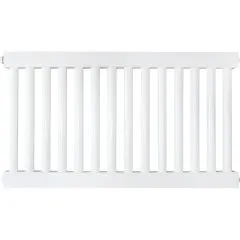 КЗТО РС 1-500-14 1/2 Радиатор стальной трубчатый RAL 9016 (кронштейны в комплекте)