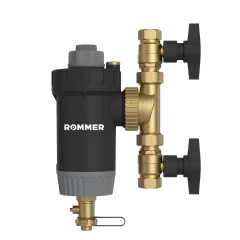 Магнитный сепаратор шлама ROMMER RFW-0081-002920 с щетками поворотный, ВР 3/4  корпус- композит