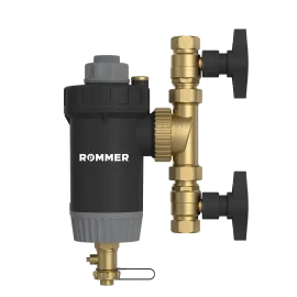 Магнитный сепаратор шлама ROMMER RFW-0081-002920 с щетками поворотный, ВР 3/4  корпус- композит