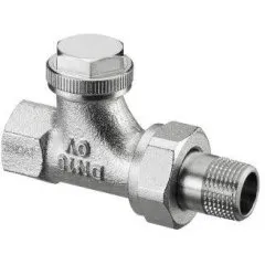 Вентиль на обратную подводку OVENTROP Combi 3 Ду15, 1/2 , PN10, бронза/латунь, проходной,никелир. 