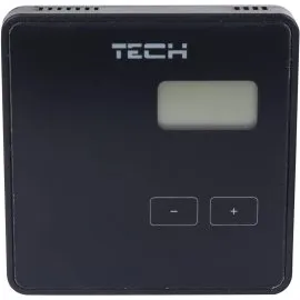Беспроводной двухпозиционный комнатный терморегулятор (черный) TECH R-8b