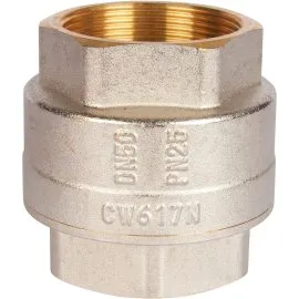 Клапан обратный пружинный муфтовый с металлическим седлом ROMMER 2