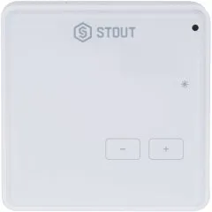 Беспроводной комнатный регулятор STOUT R-8z, белый