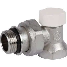 Клапан запорно-балансировочный угловой STOUT SVL 1/2 (с дополнительным уплотнением)