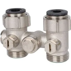 Узел нижнего подключения для однотрубных систем Meibes Тип D2/50 прямой c байпасом 3/4 BPx3/4 HP