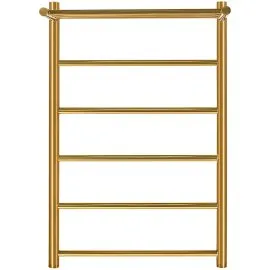 SHQ-J8RR-F08050 STOUT полотенцесушитель электрический JAZZ round 80*50 Золотой Хром 585 с полкой