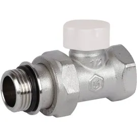 Клапан запорно-балансировочный прямой STOUT SVL 1/2 (с дополнительным уплотнением)