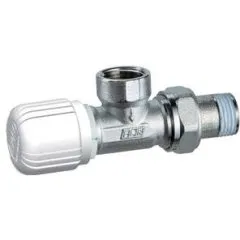 Угловой терморегулирующийся вентиль FAR с горизонтальной буксой (Loctite) 1/2