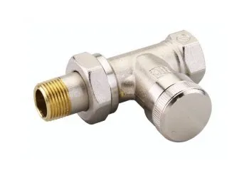 Клапан запорный угловой никелированный Danfoss RLV-15