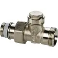 Вентиль на обратную подводку Meibes прямой, никелированный, 1/2 х3/4