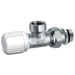 Угловой терморегулирующийся вентиль FAR с горизонтальной буксой (EPDM) 1/2