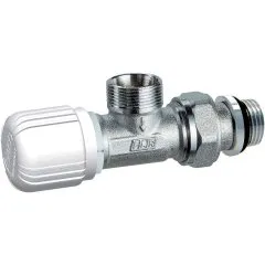 Угловой терморегулирующийся вентиль с горизонтальной буксой FAR (EPDM) М24х19 / 1/2