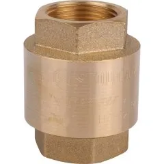 Клапан обратный пружинный муфтовый с пластиковым седлом STOUT 3/4