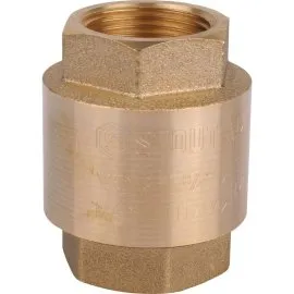 Клапан обратный пружинный муфтовый с пластиковым седлом STOUT 3/4