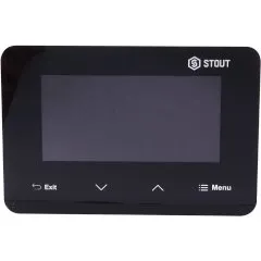 Проводной комнатный двухпозиционный регулятор STOUT ST-293v3, черный