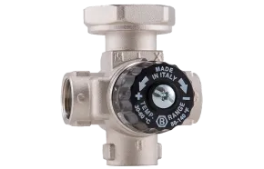 4-ходовой термостатический смесительный клапан BARBERI Rp 3/4” F - G 1”1/2 F