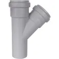 Тройник канализационный бесшумный STOUT D 58 x 58 / 45°
