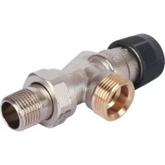 Вентиль OVENTROP серия A, термостатический, осевой, DN-15, 3/4, 1/2, Н ЕК-Н, PN, бар-10, T°C -от +2 до +120, латунь, никелированный